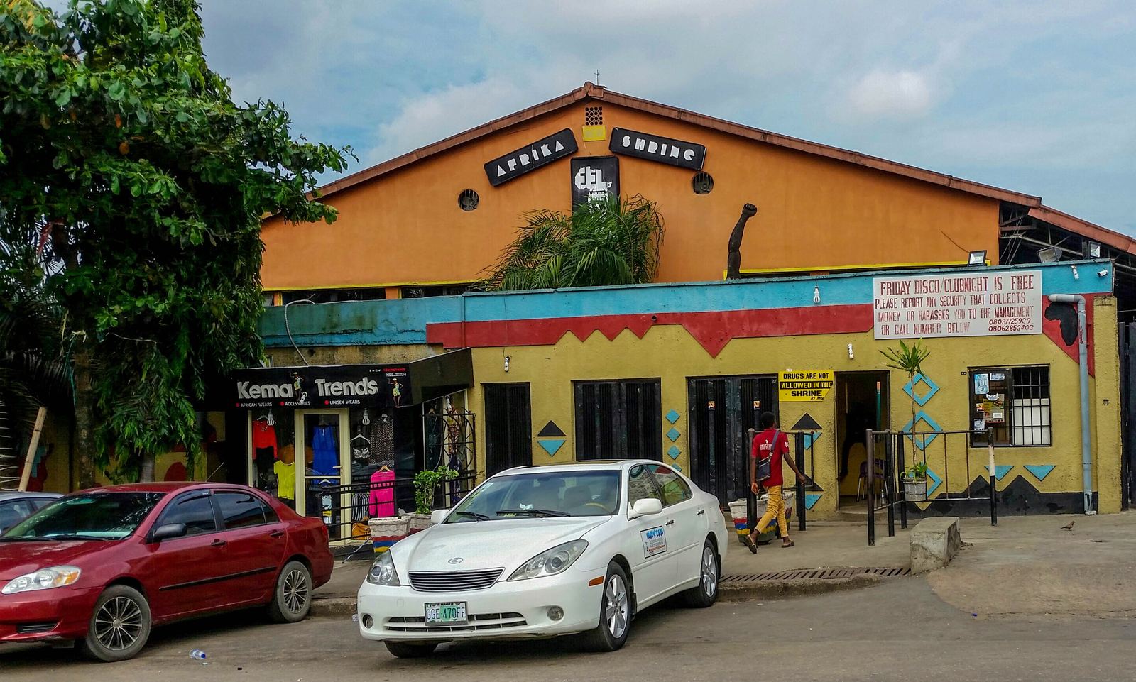 The New Afrika Shrine music venue in Ikeja, Lagos, Nigeria